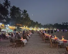 Palolem Beach in Goa, India