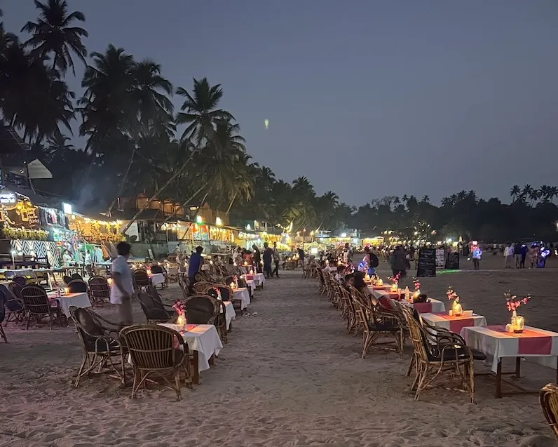 Palolem Beach in Goa, India