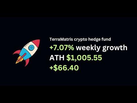 Embedded thumbnail for #27 Crypto Hedge Fund&#039;s Value Reaches $1,005.55 (+7.07% week over week growth)